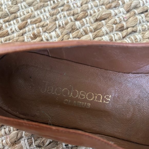 Vintage leather Italian made open toe shoe - Picture 4 of 5